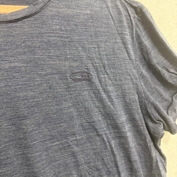 Icebreaker Shirt Mens XL Blue Short Sleeve Crewneck Lightweight Casual Tee - Picture 5 of 8